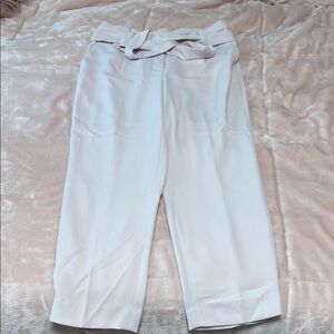 Express Cropped Blush Paper bag Pants